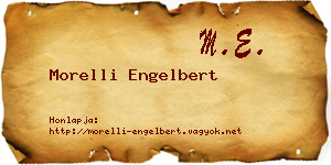 Morelli Engelbert névjegykártya